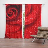 Závěs Květ růže: 2ks 140x250cm