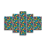 Obraz - 5-dílný ABC : 125x90 cm