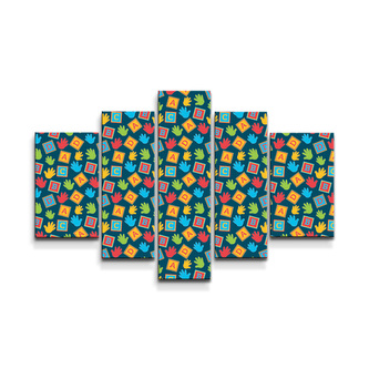 Obraz - 5-dílný ABC : 125x90 cm