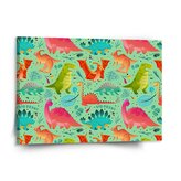 Obraz Dinosauři v trávě: 110x50 cm