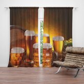 Závěs Krýgly s pivem: 2ks 140x250cm