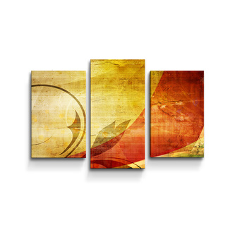 Obraz - 3-dílný Retro motiv: 75x50 cm