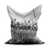 Sedací vak Zedníci na traverze: 150x100 cm