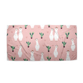 Ručník Lama a kaktusy: 50x100 cm