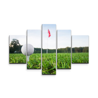 Obraz - 5-dílný Golf: 125x90 cm