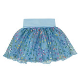 Dívčí kolová sukně Flower tulle; Barva: modrá; Velikost: 110 - 116