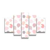 Obraz - 5-dílný Fleky: 125x90 cm