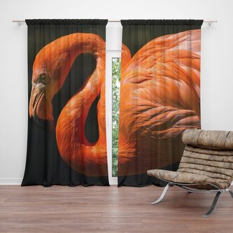 Závěs Plameňák: 2ks 140x250cm Závěs Plameňák: 2ks 140x250cm