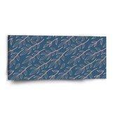 Obraz Růžové malované lístky: 110x50 cm