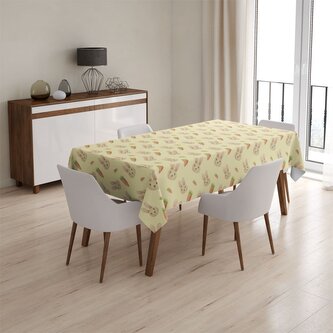 Ubrus Zajíček s mrkví: 130x130 cm Ubrus Zajíček s mrkví: 130x130 cm