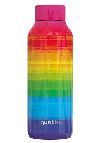 Nerezová termoláhev Solid, 510ml, Quokka, duhová