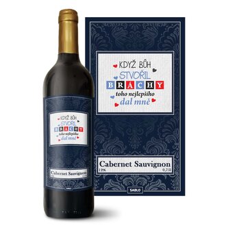 Červené víno Když Bůh stvořil bráchy: 0,75 l 