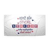 Ručník Když Bůh stvořil strejdy: 50x100 cm