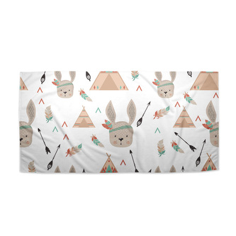 Ručník Zajíci u stanu: 30x50 cm