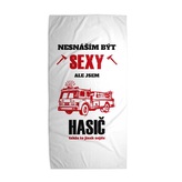 Ručník Nesnáším být sexy, ale jsem hasič: 30x50 cm