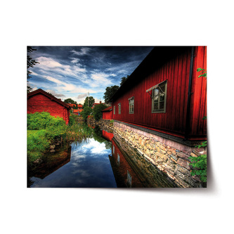 Plakát Červený dům: 60x40 cm