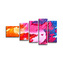 Obraz - 5-dílný Barvy: 100x60 cm