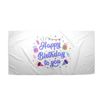 Ručník Happy birthday to you 3: 70x140 cm