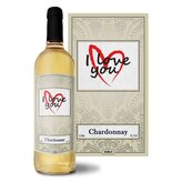 Bílé víno I Love you srdce: 0,75 l 
