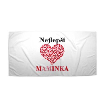 Ručník Nejlepší maminka: 70x140 cm