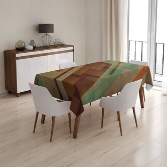 Ubrus Hnědá abstrakce: 130x170 cm Ubrus Hnědá abstrakce: 130x170 cm