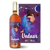 Růžové víno Vodnář: 0,75 l 
