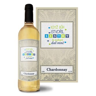 Bílé víno Když Bůh stvořil sestry: 0,75 l 