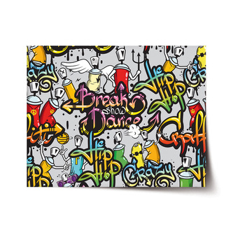 Plakát Graffiti: 90x60 cm