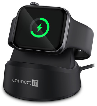 CONNECT IT WatchCharger bezdrátová nabíječka kompatibilní s Apple, ČERNÁ