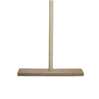 Smeták dřevěný 40 cm bez štětin s násadou 140 cm