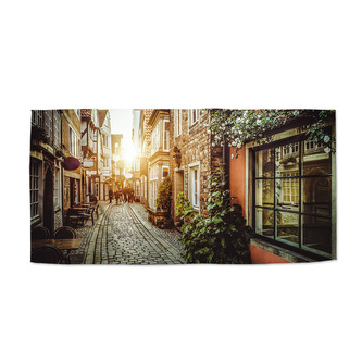 Ručník Městská ulička: 70x140 cm Ručník Městská ulička: 70x140 cm