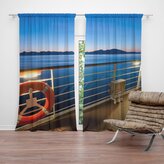 Závěs Pohled z lodě: 2ks 140x250cm