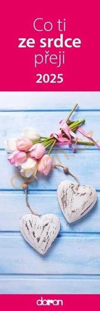 Kalendář záložkový 2025 - Co ti ze srdce přeji Kalendář záložkový 2025 - Co ti ze srdce přeji