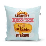 Polštář Čas strávený s rodinou: 40x40 cm