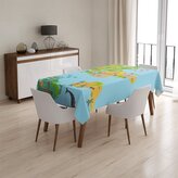 Ubrus Zvířecí mapa světa: 90x90 cm