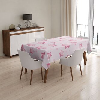 Ubrus Růžové hvězdy: 130x170 cm Ubrus Růžové hvězdy: 130x170 cm