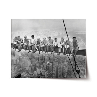 Plakát Zedníci na traverze: 90x60 cm Plakát Zedníci na traverze: 90x60 cm