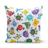 Polštář Barevné příšerky: 60x60 cm