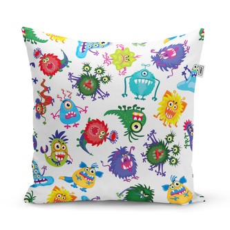Polštář Barevné příšerky: 60x60 cm