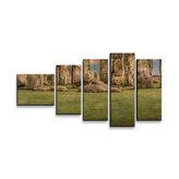 Obraz - 5-dílný Stonehenge: 100x60 cm