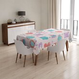 Ubrus Chrastítko a čepičky: 90x90 cm