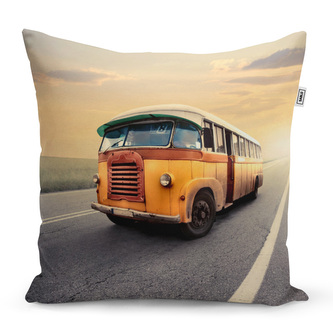 Polštář Autobus veterán: 50x50 cm Polštář Autobus veterán: 50x50 cm