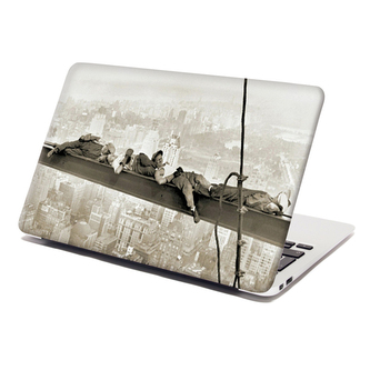 Samolepka na notebook Ležící zedníci na traverze: 29x20 cm