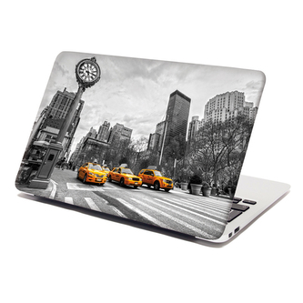 Samolepka na notebook Žluté taxiky: 29x20 cm
