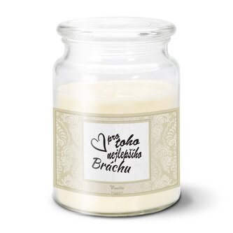 Svíčka Pro toho nejlepšího bráchu: 500 g 