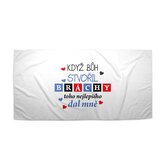 Ručník Když Bůh stvořil bráchy: 30x50 cm