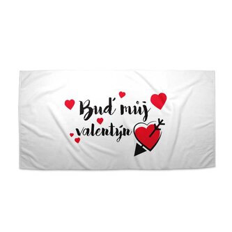 Ručník Buď můj Valentýn: 30x50 cm
