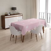 Ubrus Růžová srdíčka: 130x130 cm