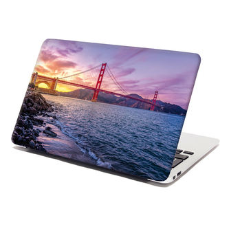 Samolepka na notebook Golden Gate 5: 38x26 cm