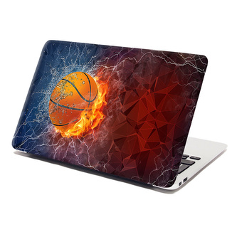 Samolepka na notebook Basketbalový míč: 38x26 cm